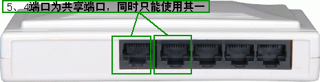 路由器为什么TL-HP5MU第4个端口与第5个端口不能同时使用？